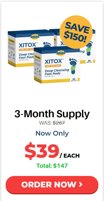 xitox foot price 6 bottle price